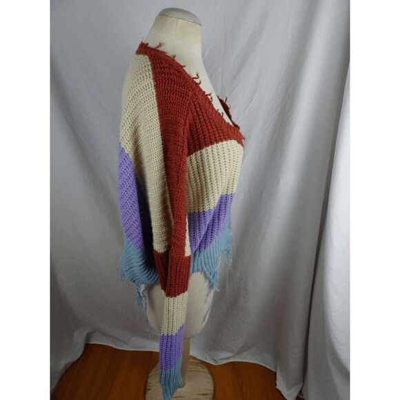 Love J Distressed Sweater Top Size XL - Picture 2 of 8